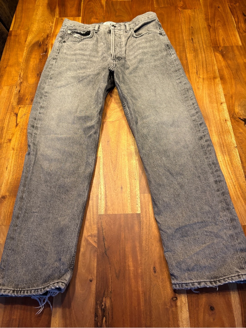 AGOLDE 90's Crop Gray Straight Jeans - Size 26
